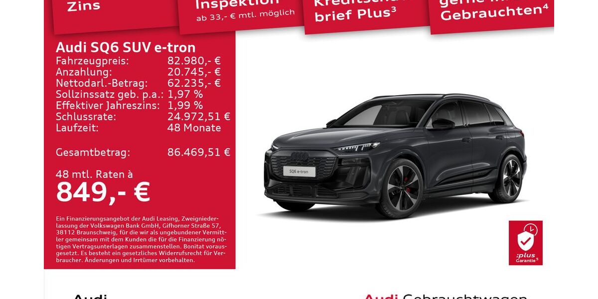 Audi SQ6 e-tron 9.553 km 84.890 &euro; Dresden 01169