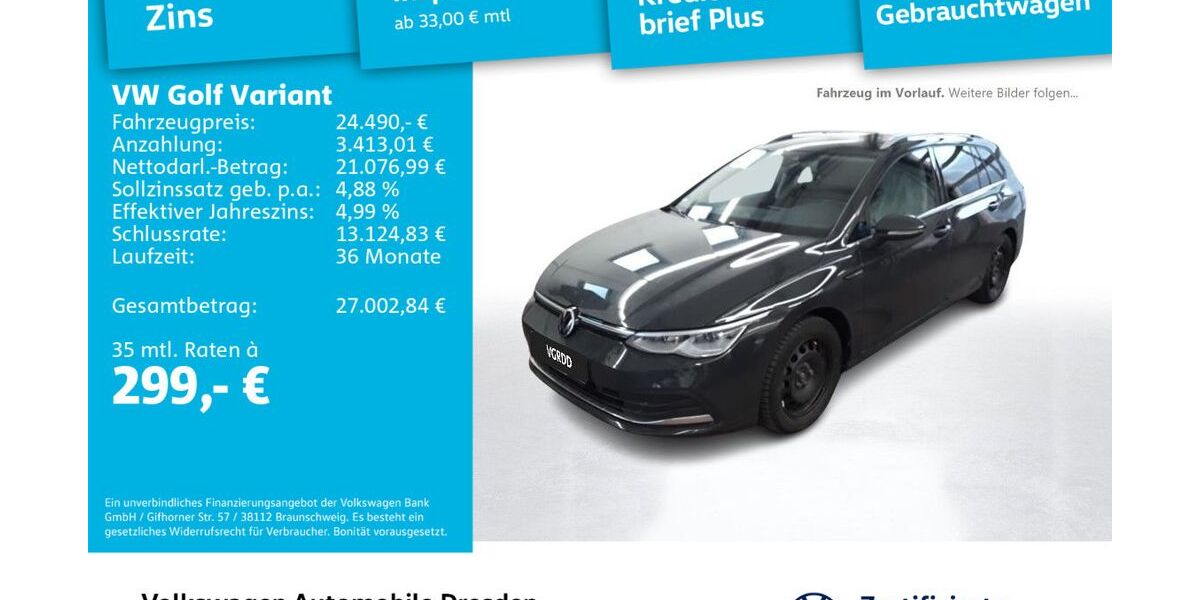 VW Golf 54.904 km 24.490 &euro; Dresden 01067