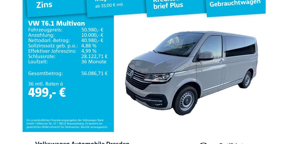 VW T6 Multivan 69.378 km 45.980 &euro; Dresden 01169