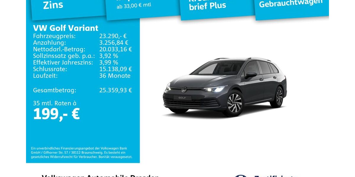 VW Golf 55.052 km 23.290 &euro; Dresden 01067