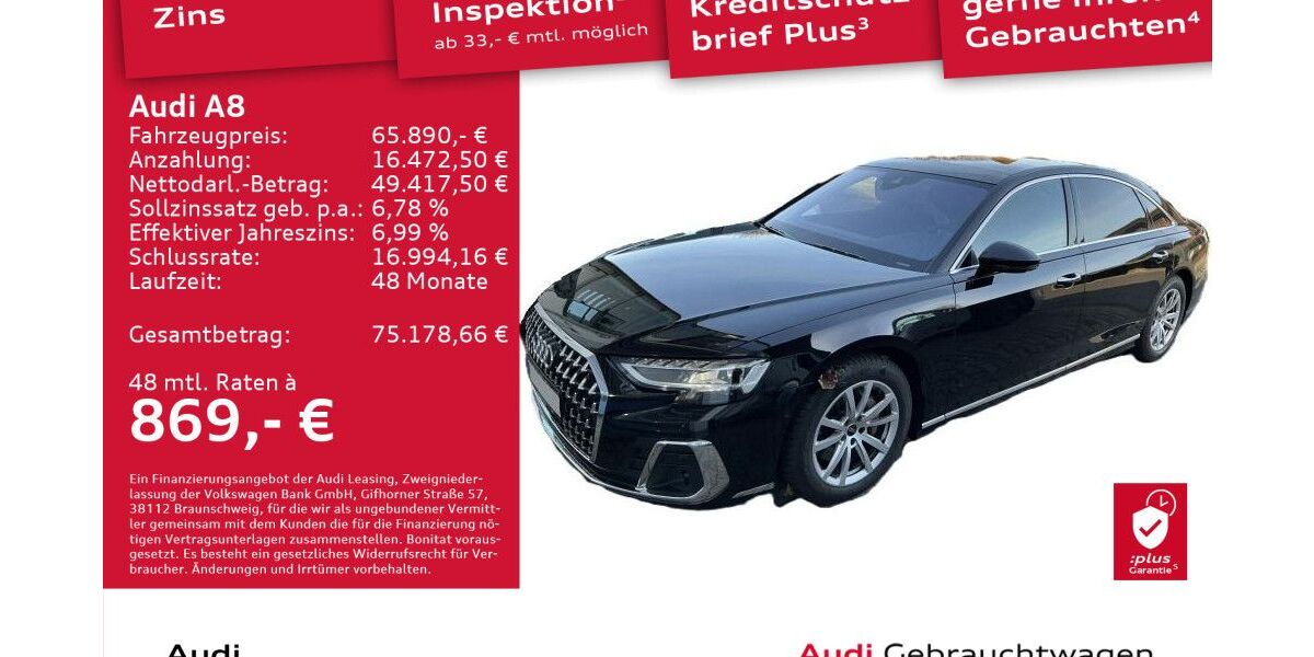 Audi A8 54.849 km 64.490 &euro; Dresden 01169