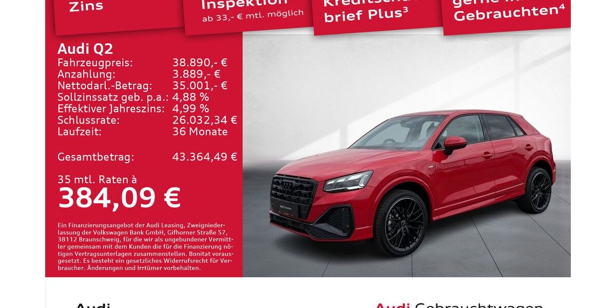 Audi Q2 5.000 km 37.890 &euro; Dresden 01067