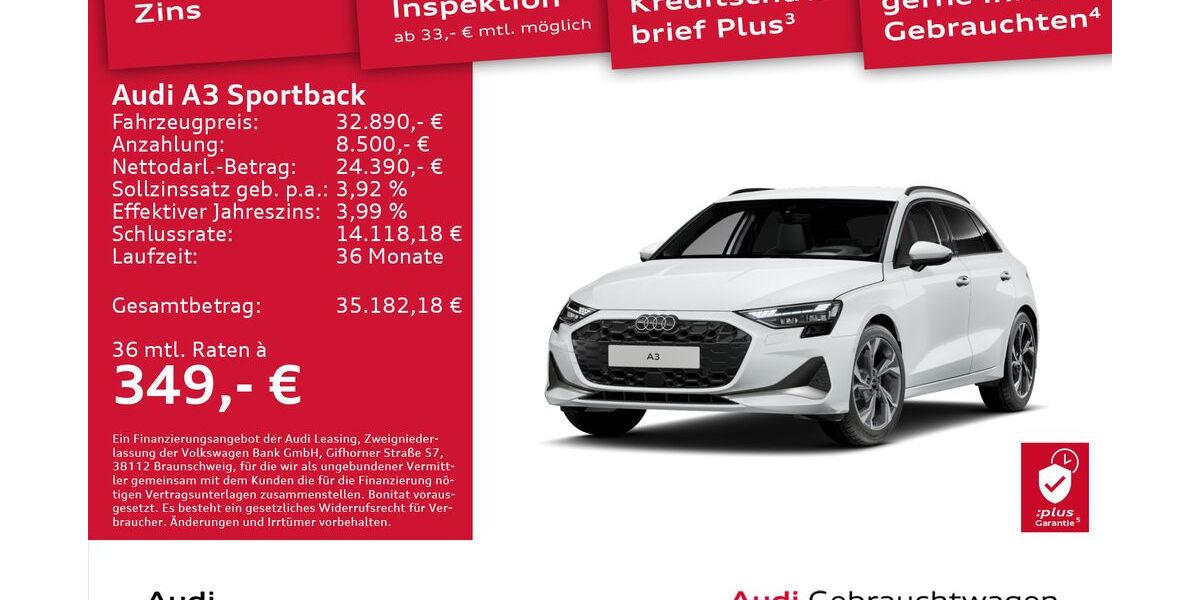 Audi A3 9.003 km 32.450 &euro; Dresden 01169