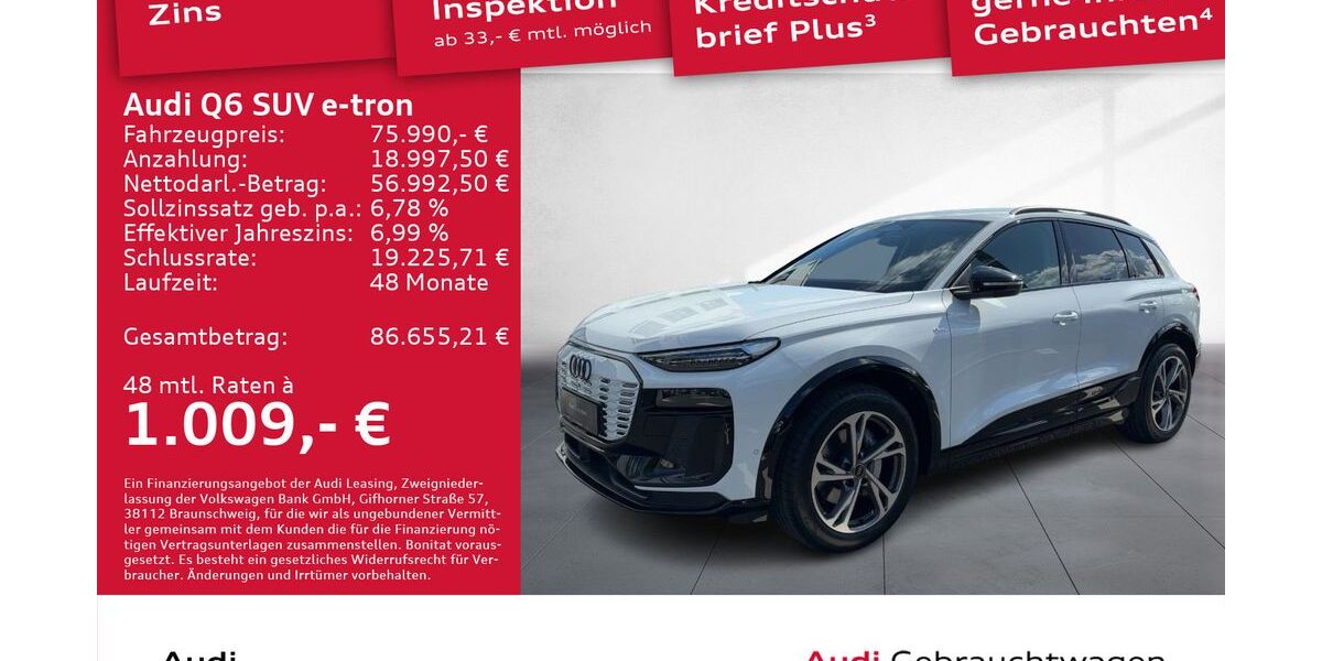 Audi Q6 e-tron 5.889 km 71.450 &euro; Dresden 01067