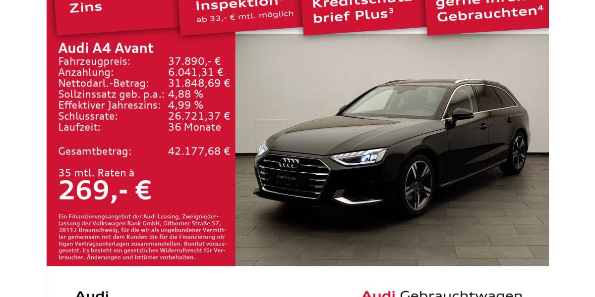 Audi A4 22.000 km 36.890 &euro; Dresden 01067