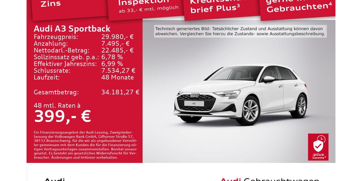 Audi A3 30.418 km 27.980 &euro; Dresden 01169