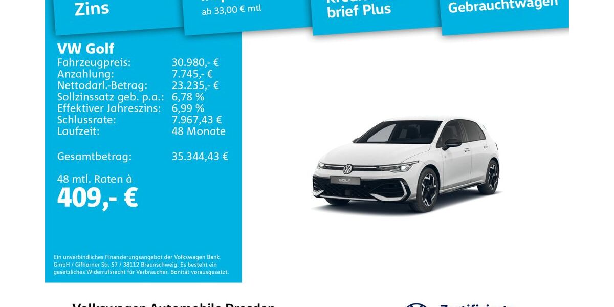 VW Golf 6.442 km 30.980 &euro; Dresden 01067