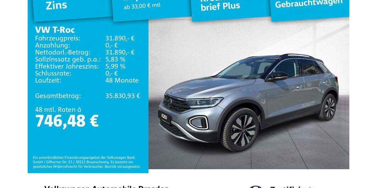 VW T-Roc 15.373 km 31.890 &euro; Dresden 01067