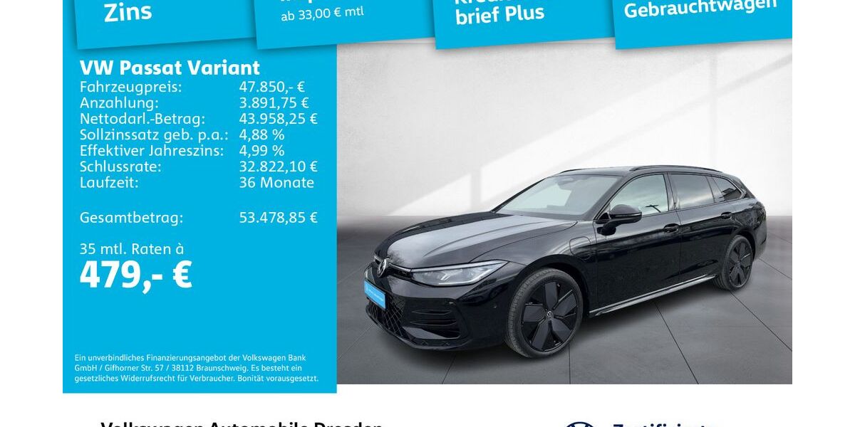 VW Passat Variant 22.250 km 47.850 &euro; Dresden 01067