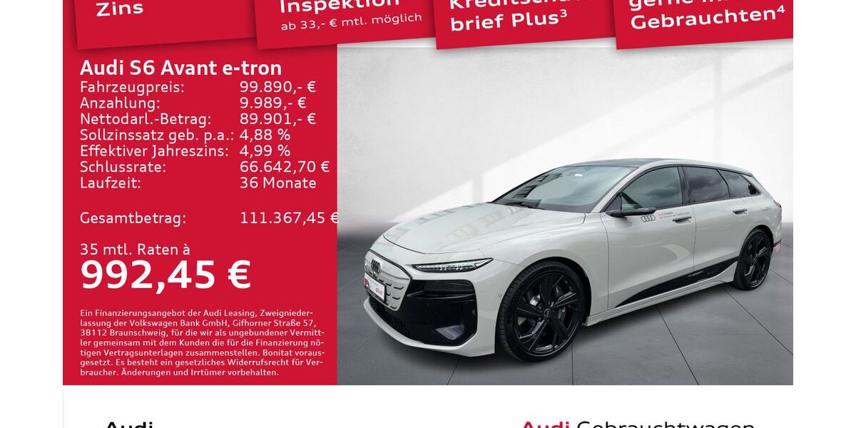 Audi S6 e-tron 7.000 km 99.890 &euro; Dresden 01067