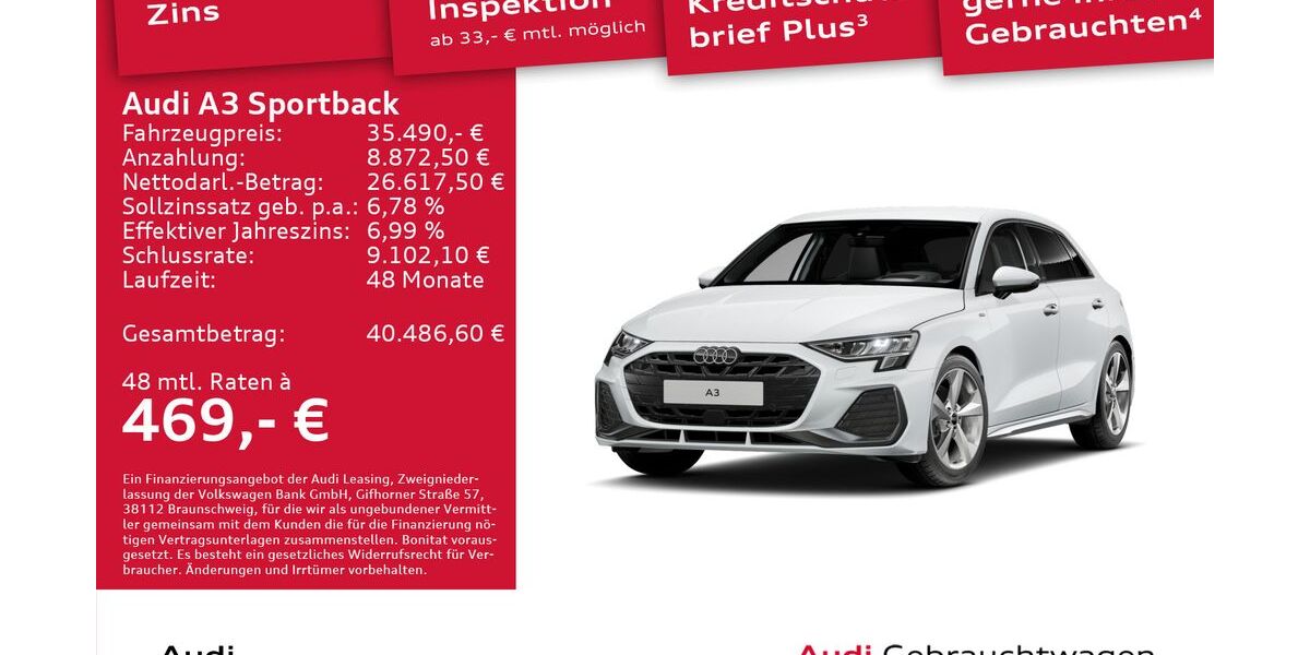 Audi A3 13.783 km 34.490 &euro; Dresden 01067