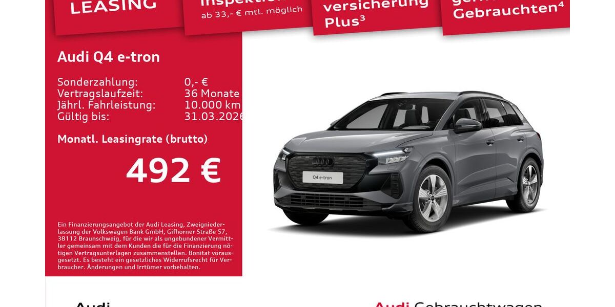 Audi Q4 e-tron 4.330 km 48.450 &euro; Dresden 01067