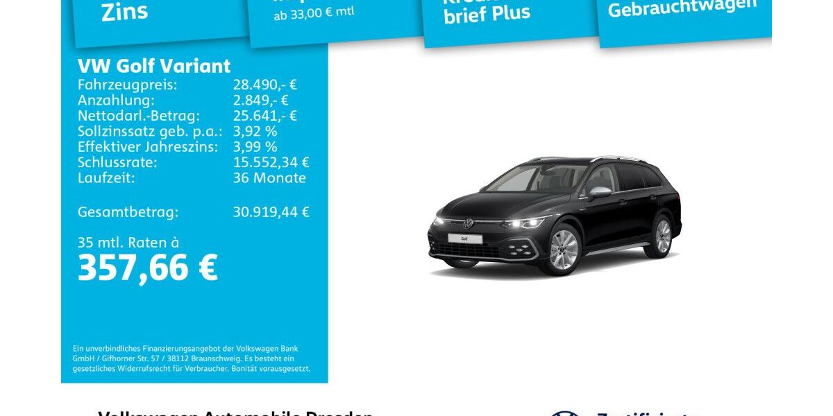 VW Golf 78.321 km 27.890 &euro; Dresden 01067