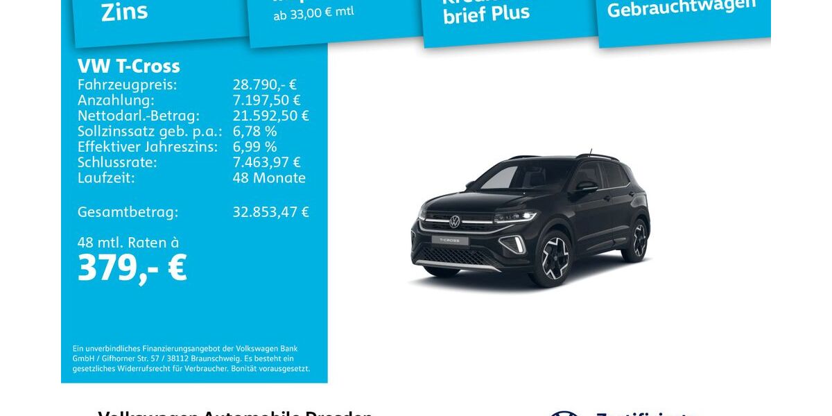 VW T-Cross 13.147 km 28.485 &euro; Dresden 01067