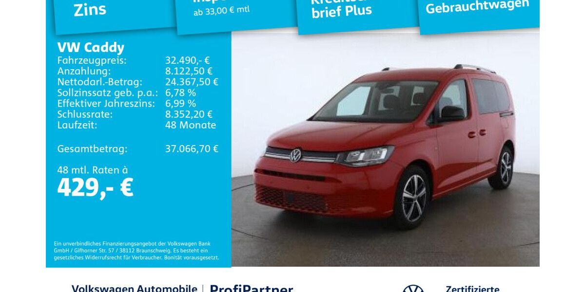 VW Caddy 2.930 km 31.750 &euro; Dresden 01067