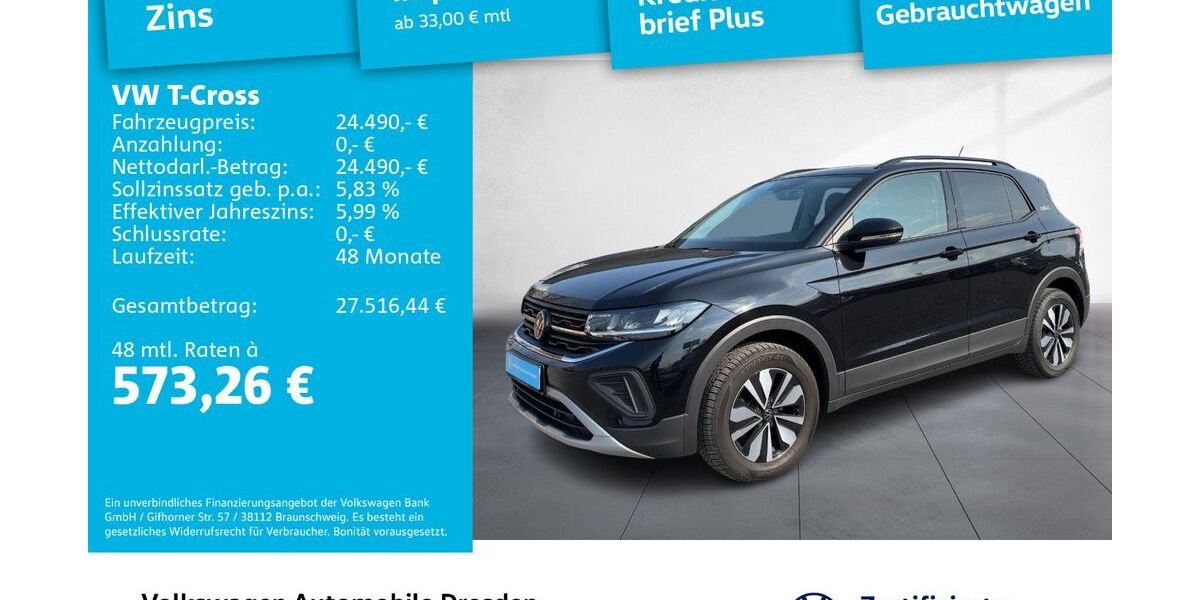 VW T-Cross 9.148 km 23.490 &euro; Dresden 01067