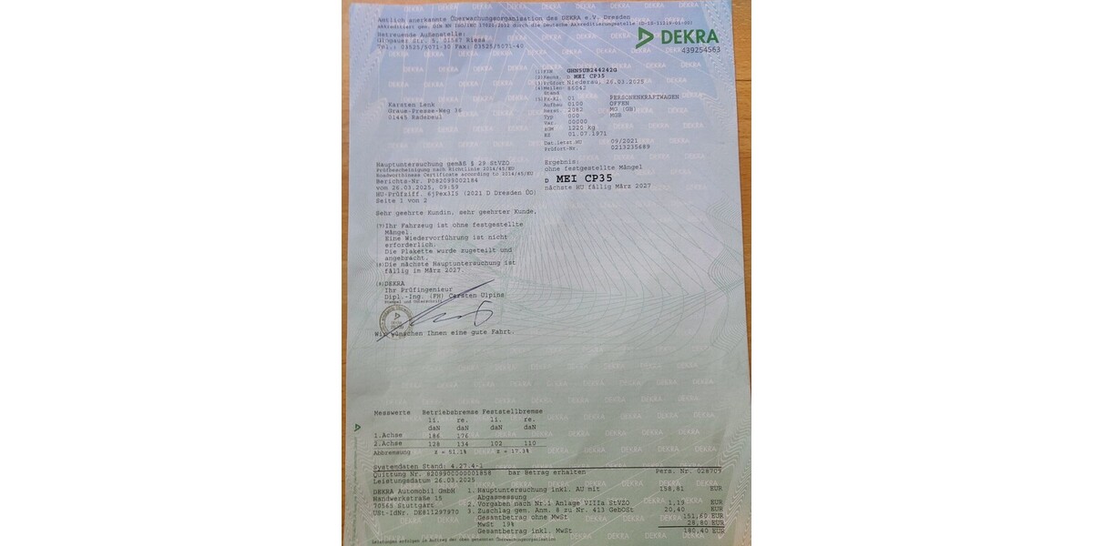 MG B 86.042 km 9.800 &euro; Radebeul 01445