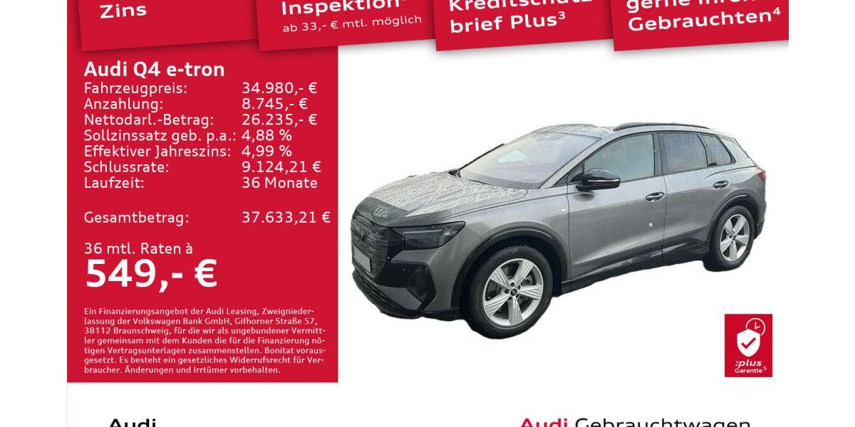 Audi Q4 e-tron 85.438 km 32.490 &euro; Dresden 01169