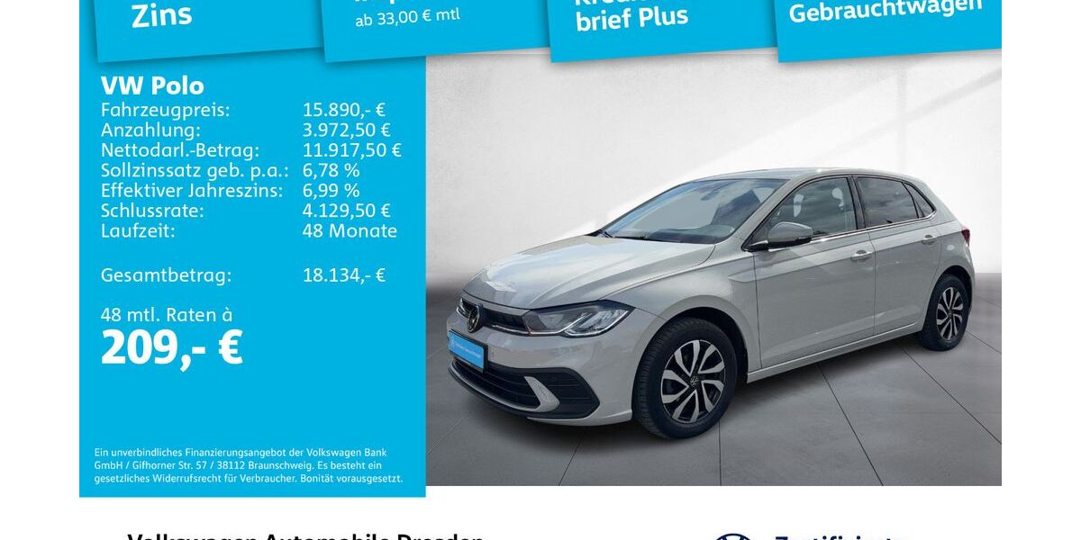 VW Polo 27.478 km 15.890 &euro; Dresden 01067