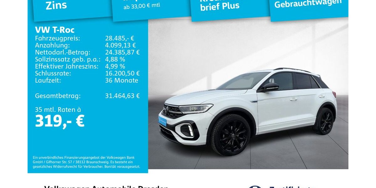VW T-Roc 21.561 km 27.285 &euro; Dresden 01067