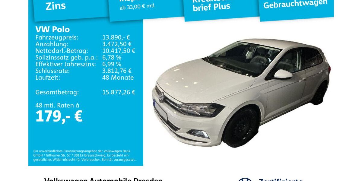 VW Polo 71.851 km 13.890 &euro; Dresden 01169