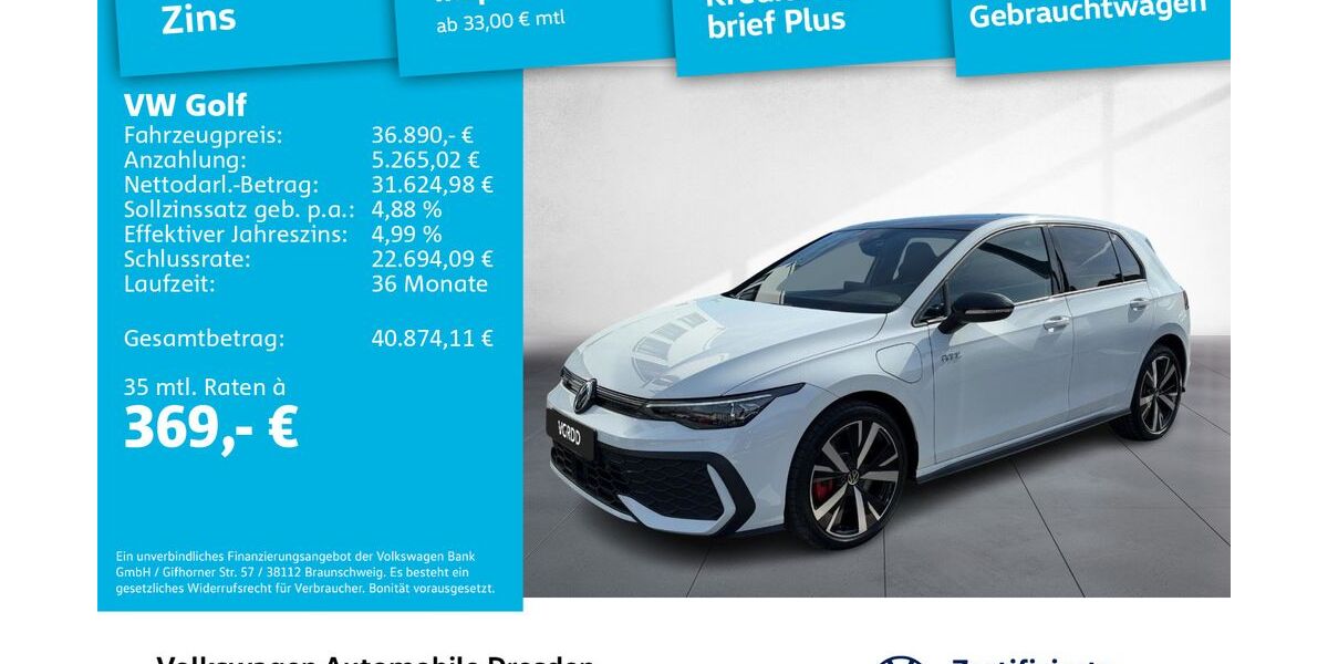 VW Golf 10.984 km 36.490 &euro; Dresden 01067