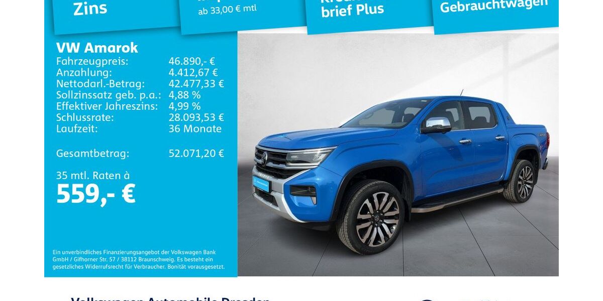 VW Amarok 53.561 km 45.980 &euro; Dresden 01169