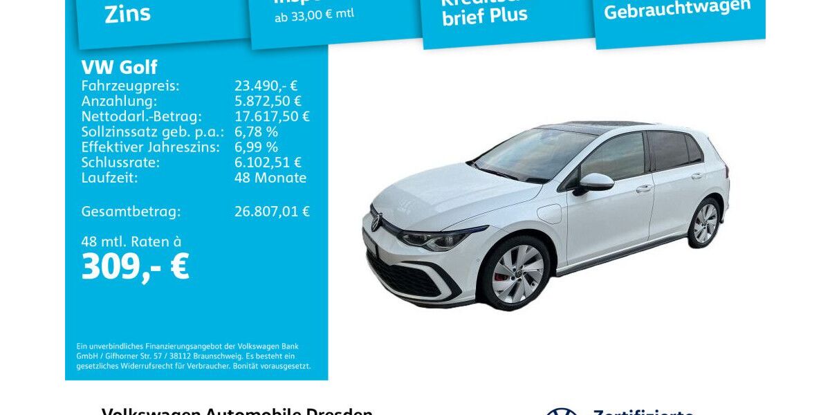 VW Golf 113.126 km 23.490 &euro; Dresden 01169