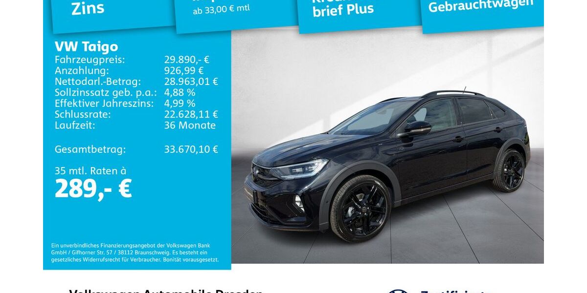 VW Taigo 3.874 km 28.650 &euro; Dresden 01067