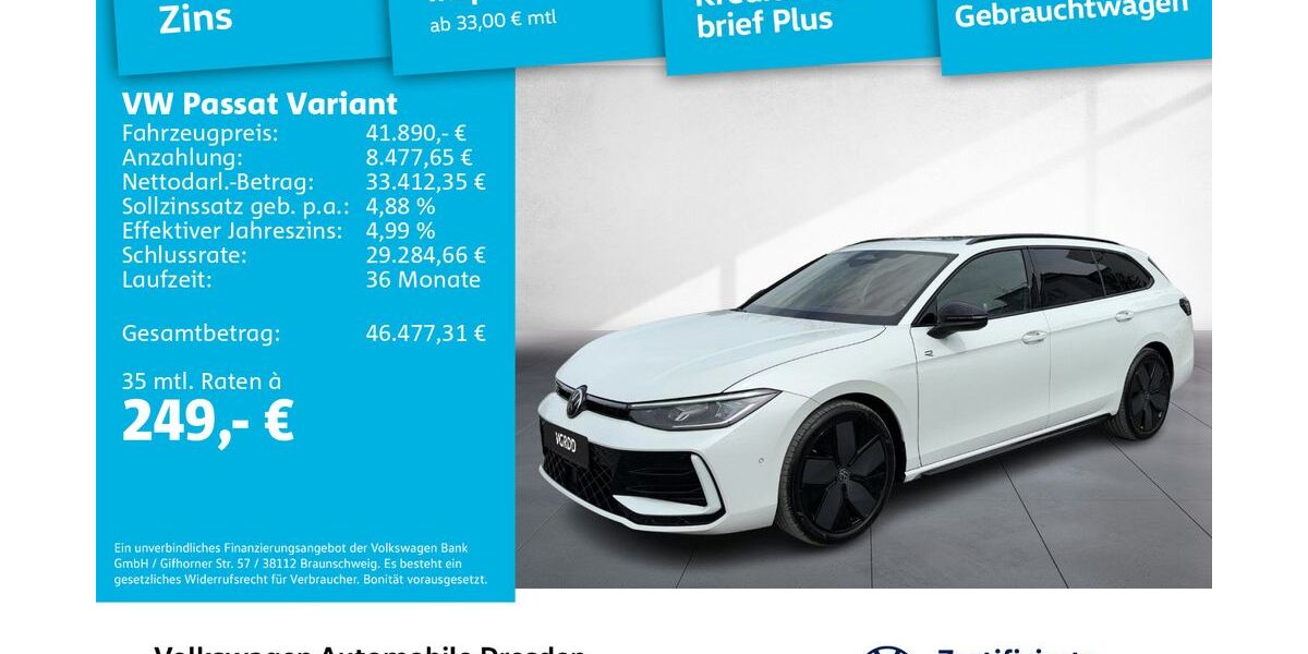 VW Passat Variant 27.000 km 41.890 &euro; Dresden 01067